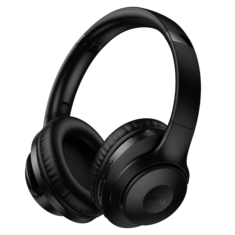 Wireless Ακουστικά Stereo Hoco W71 Cool v6.0 600mAh 26hr Χρήσης με Μικρόφωνο και Λειτουργία Ηχείου Μαύρα