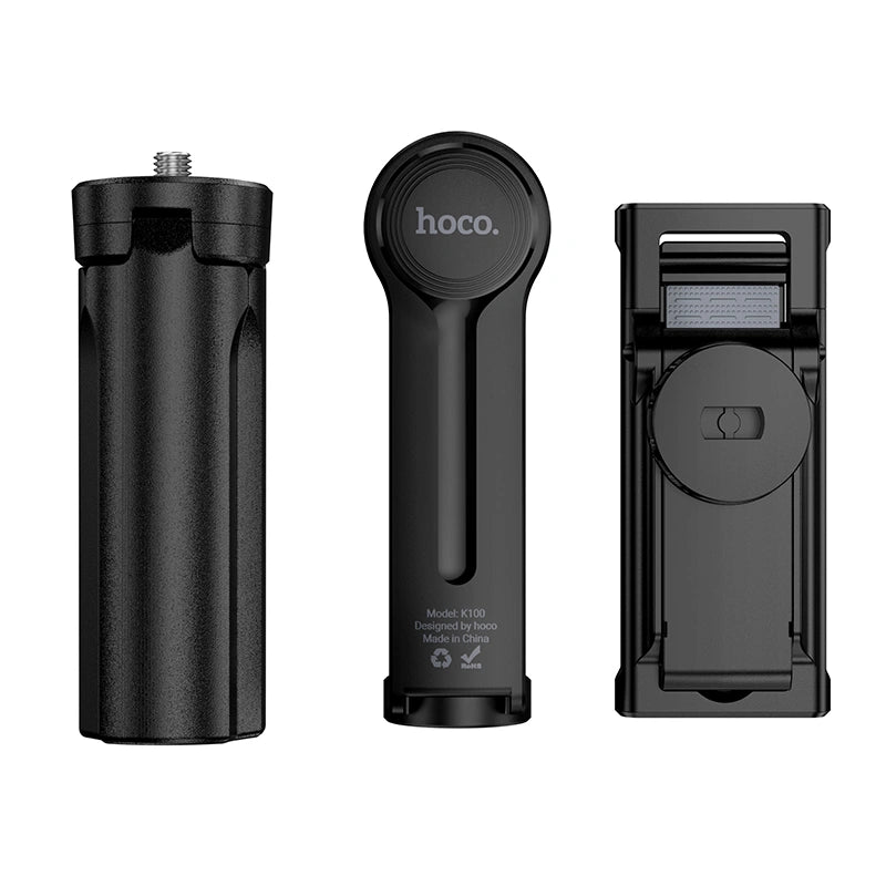 Selfie Stick Hoco K100 Prestigio και Τρίποδο Mini για Συσκευές 4.5"- 7" με Σπείρωμα 1/4" Κατάλληλο για Κάμερες Φώτα και Action Cameras