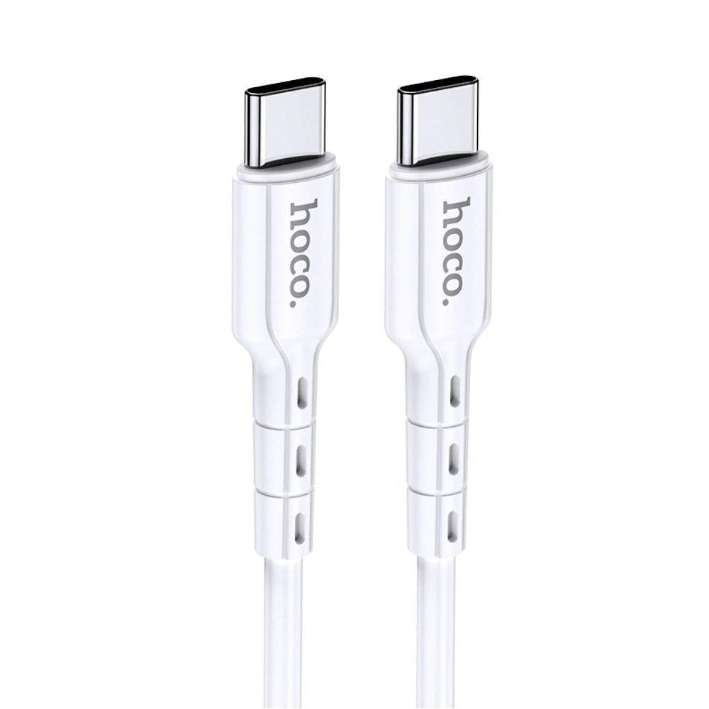 Καλώδιο Hoco. DU01 Novel USB-C σε USB-C Fast Charging 60W 3A Λευκό 1m