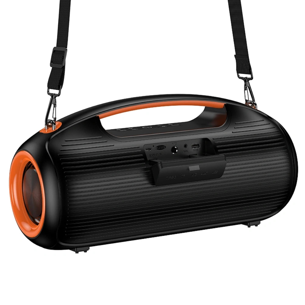 Φορητό Ηχείο Wireless Hoco. DS67 Cool Hi-Fi v5.4 6000mAh 600W AUX MicroSD USB με 2 Ασύρματα Μικρόφωνα και RGB Φωτισμό IPX5