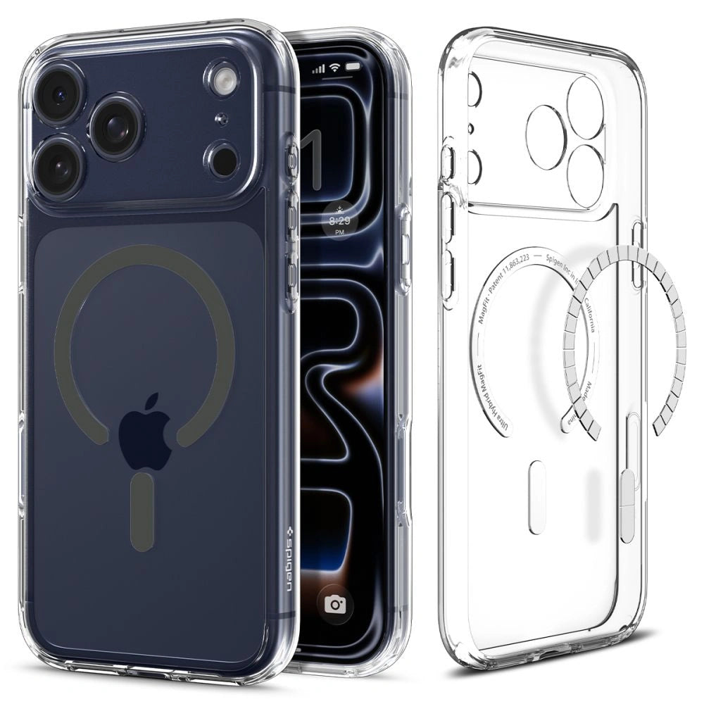 Θήκη Spigen Ultra Hybrid Magsafe για Apple iPhone 17 Pro Max Διάφανη-Γκρι