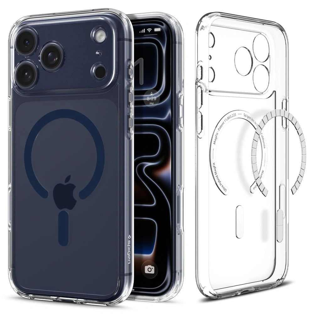 Θήκη Spigen Ultra Hybrid Magsafe για iPhone Apple 17 Pro  Διάφανο-Σκούρο Μπλε