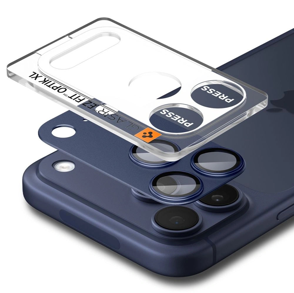 Προστασία Κάμερας Spigen Optik Pro XL Glass Ez Fit για Apple iPhone 17 Pro Max Μπλε