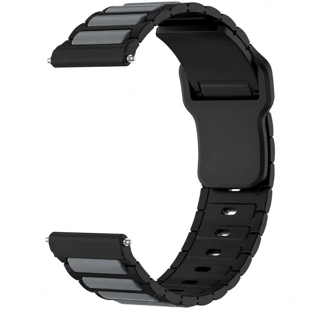 Watchband Hoco WH27 Flexible Series Silicon Strap για Samsung Huawei Xiaomi Vivo OPPO κα 22mm Universal Μαύρο-Γκρι
