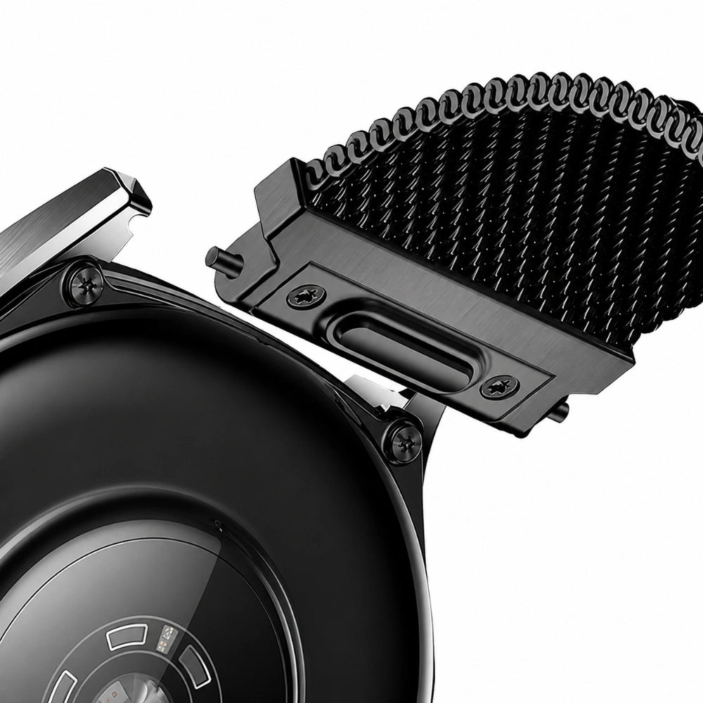 Watchband Hoco WH28 Pretty Series Steel Strap για Samsung Huawei Xiaomi Vivo OPPO κα 22mm Universal Μαύρο