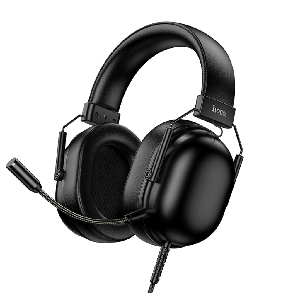 Ακουστικά Ενσύρματα Gaming Hoco W113 Dynamic Surround Stereo USB7.1 με Αποσπώμενο Μικρόφωνο Καλώδιο USB-A 2m Μαύρα