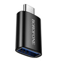 Αντάπτορας Borofone BV26C USB-A σε USB-C USB3.0 Μαύρος