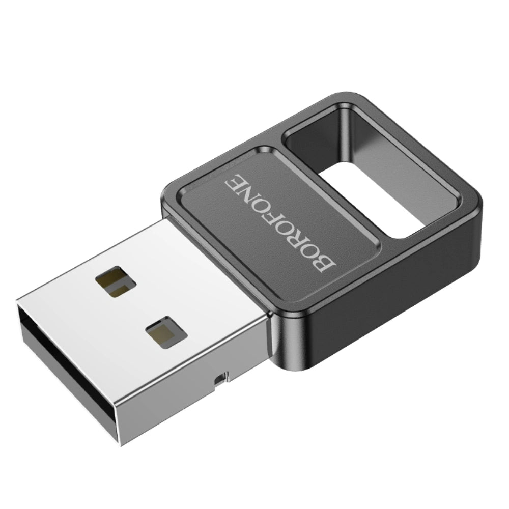 Αντάπτορας Wireless Borofone DH8 USB Bluetooth v5.1 Απόσταση 10m Ταχύτητα 3.0Mbps Μαύρος