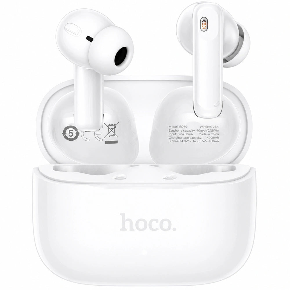 Wireless Hands Free Hoco EQ30 Eufonia TWS Hi-Fi v6.0 300mAh 7h Ομιλίας Λευκά