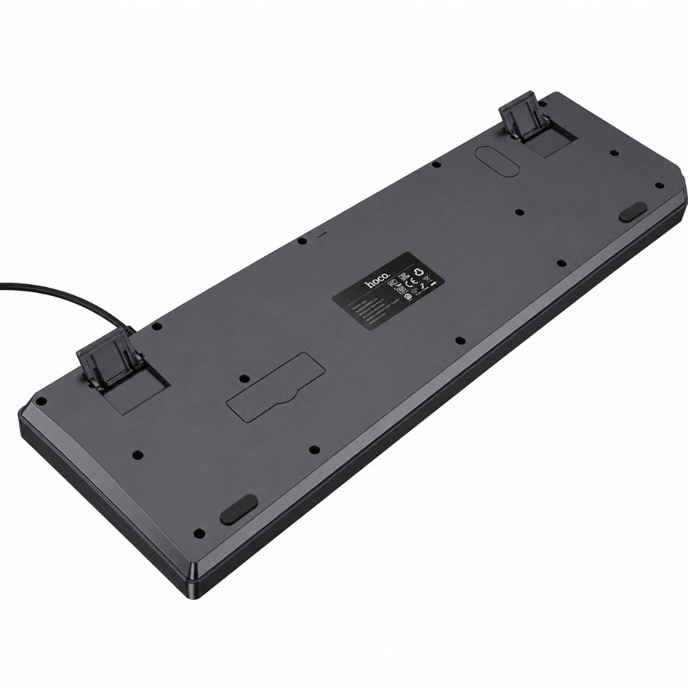 Ενσύρματο Πληκτρολόγιο Hoco GM61 Murphy 104 Laser Χαραγμένα Πλήκτρα Λεπτής Μεβράνης με USB-A Καλώδιο 1.45m