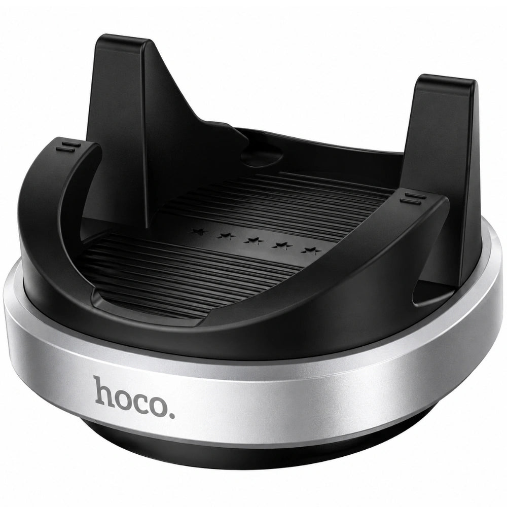 Βάση Στήριξης Αυτοκινήτου Hoco H100 Gentle για Στήριξη σε Ταμπλό 360° Περιστροφή για Συσκευές 4.5"-7" Μαύρη