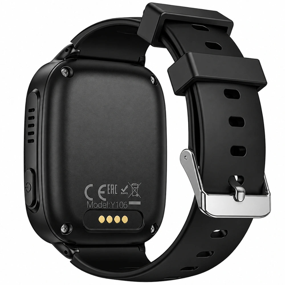 Kids Smartwatch Hoco Y106 4G 730mAh 1.83” LCD GPS Κάμερα με Δυνατότητα Κλήσεων και Μηνυμάτων IPX7 Μαύρο