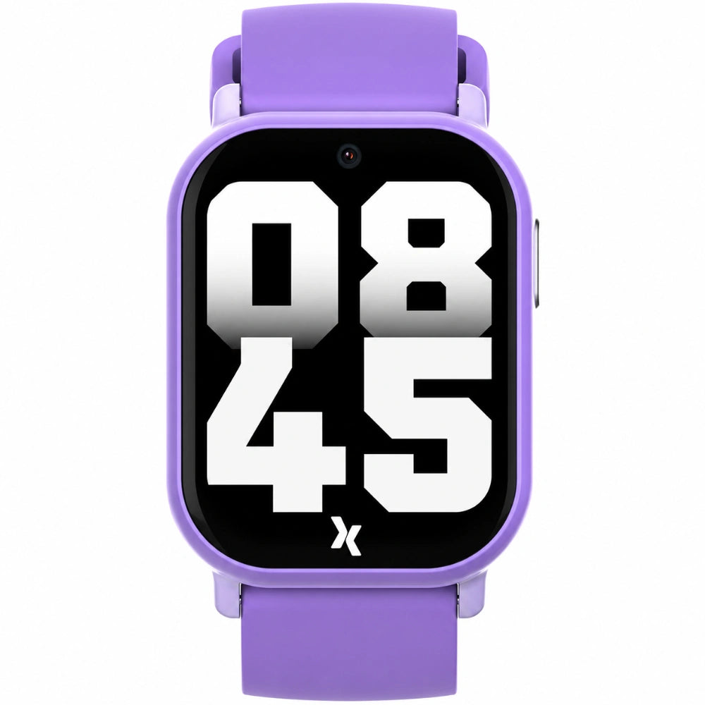 Kids Smartwatch Maxcom FW49 Kiddo 4G 1.52” IPS 670mAh IP67 με 20mm Silicon Band και SOS Button με Δυνατότητα Κλήσεων Μωβ