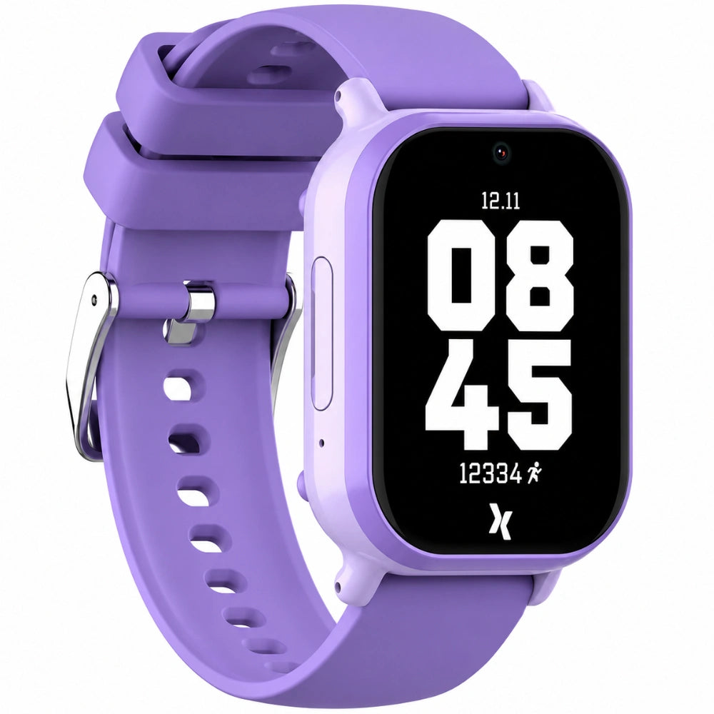 Kids Smartwatch Maxcom FW49 Kiddo 4G 1.52” IPS 670mAh IP67 με 20mm Silicon Band και SOS Button με Δυνατότητα Κλήσεων Μωβ