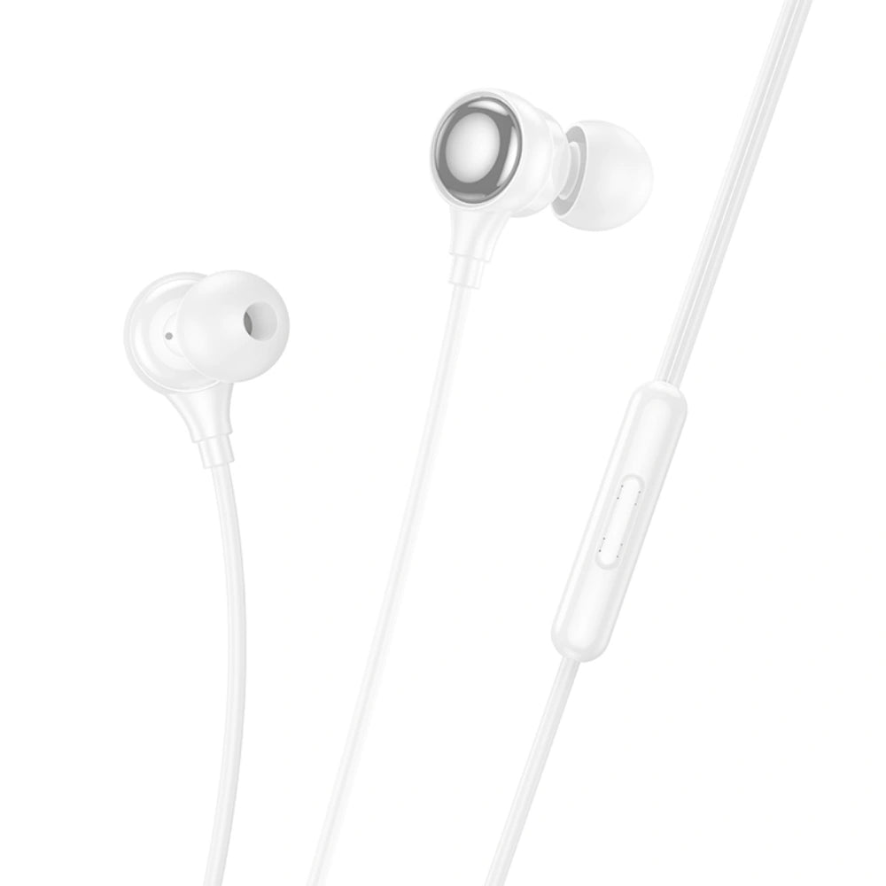 Hands Free Hoco M116 Benevolent με Μικρόφωνο 3.5mm Λευκά 1.2m
