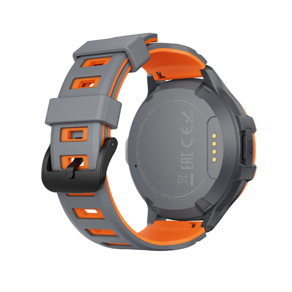Kids Smartwatch Hoco Y107 4G 700mAh 1.28” LCD GPS Κάμερα με Δυνατότητα Κλήσεων και Μηνυμάτων IP54 Πορτοκαλί