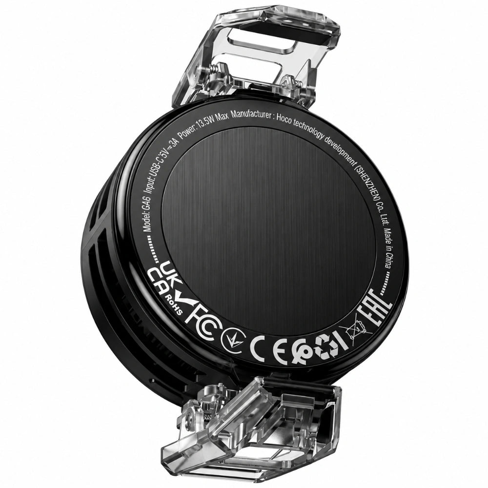 Cooler Κινητού Τηλεφώνου Hoco GA6 Glacier RGB με Μαγνητη και Κλίπ 3-επίπεδα Έντασης και AI Cooling