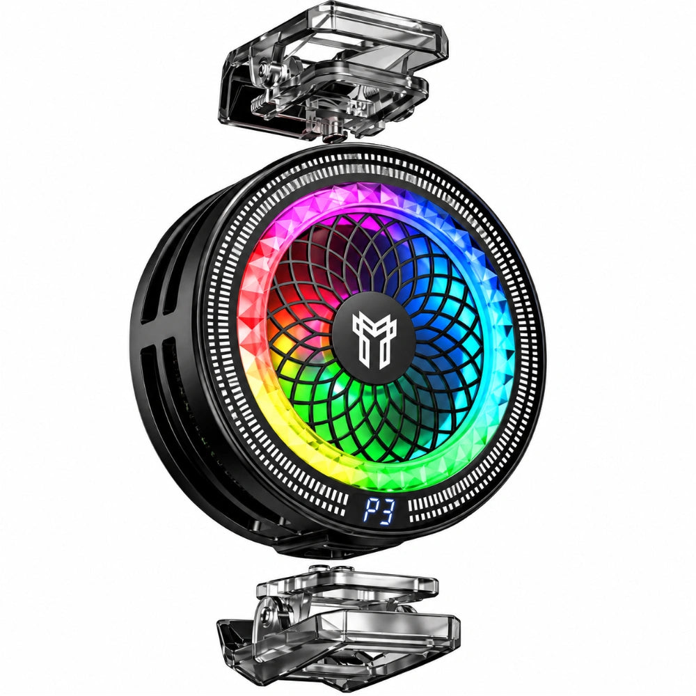 Cooler Κινητού Τηλεφώνου Hoco GA6 Glacier RGB με Μαγνητη και Κλίπ 3-επίπεδα Έντασης και AI Cooling
