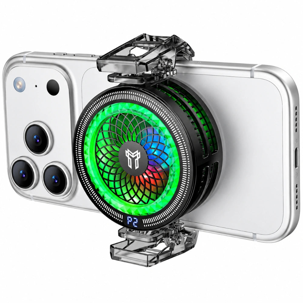 Cooler Κινητού Τηλεφώνου Hoco GA6 Glacier RGB με Μαγνητη και Κλίπ 3-επίπεδα Έντασης και AI Cooling