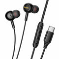 Hands Free Hoco M120 Gratified USB-C Universal Earphones Hi-Fi Stereo RGB Μαύρα 1.2m