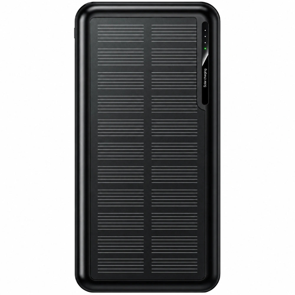 Power Bank Hoco J176A Honorifico 20000mAh 10W 1xUSB-C 2xUSB-A 1xMicroUSB με Solar Panel Μαύρο