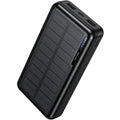 Power Bank Hoco J176A Honorifico 20000mAh 10W 1xUSB-C 2xUSB-A 1xMicroUSB με Solar Panel Μαύρο