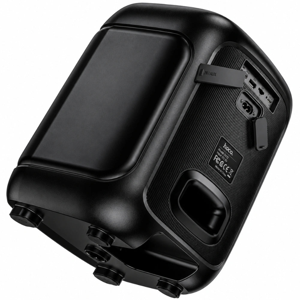 Φορητό Ηχείο Wireless Hoco. DS72 Ship Hi-Fi v5.0 4000mAh 20W AUX MicroSD USB FM με 1 Ασύρματο Μικρόφωνο και RGB Φωτισμό