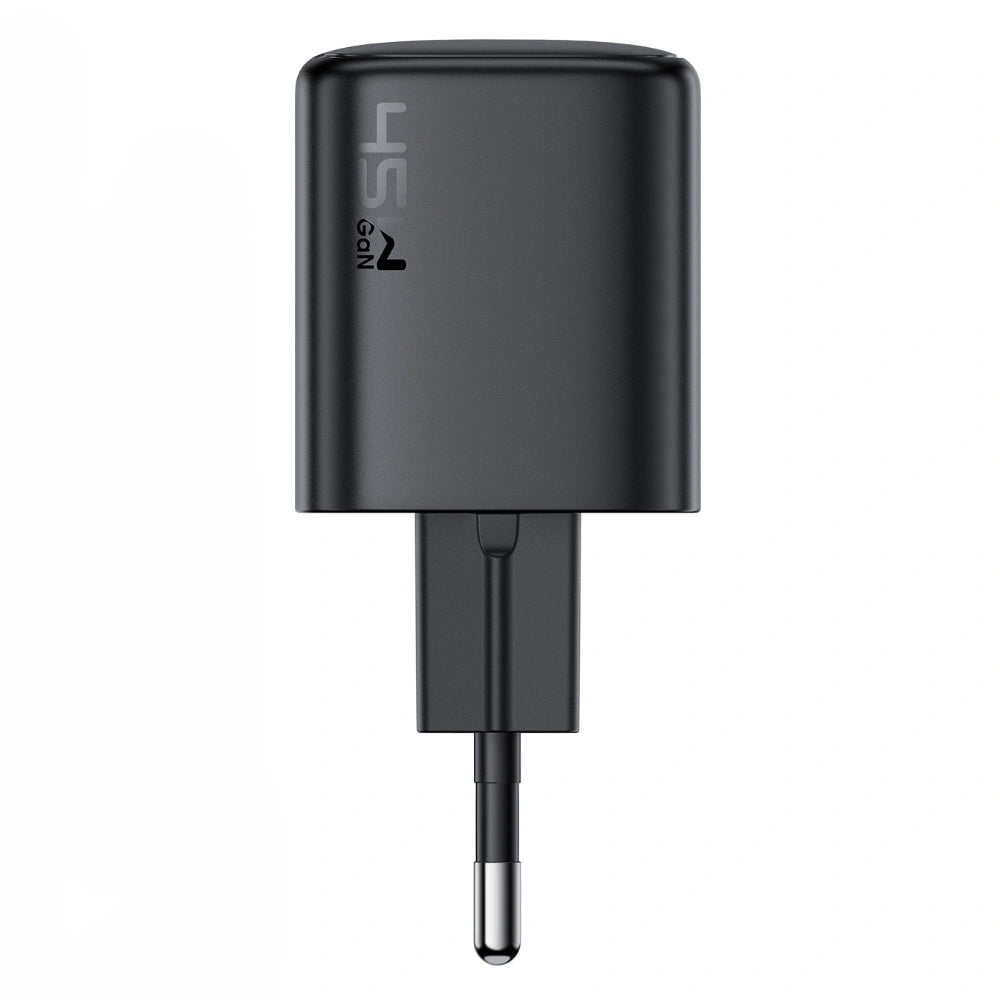 Φορτιστής Ταξιδίου Acefast A119 Mini Fast Charging 1xUSB-C PD45W QC3.0 GaN  με Καλώδιο USB-C σε USB-C 1.2m Μαύρος