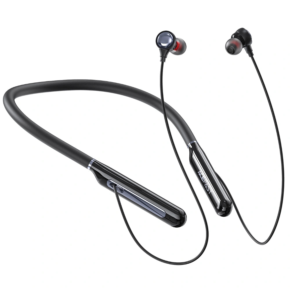 Bluetooth Hands Free Acefast N5 Neckband Magnetic v5.4 200mAh 30Hrs Αναπαραγωγής IPX4 Μαύρα