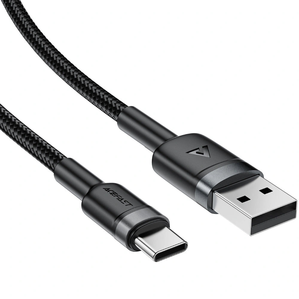 Καλώδιο Acefast C22-04 USB-A σε USB-C 18W 3A Braided Μαύρο 1.2m