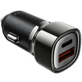 Φορτιστής Αυτοκινήτου Acefast B20 PD45W 1xUSB-A 1xUSB-C Μαύρος