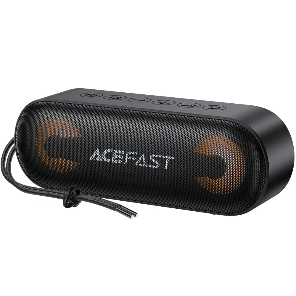 Φορητό Ηχείο Wireless Acefast K13 v6.0 TWS ENC 16W 1800mAh AUX TF Card και RGB Φωτισμό IPX6 Μαύρο
