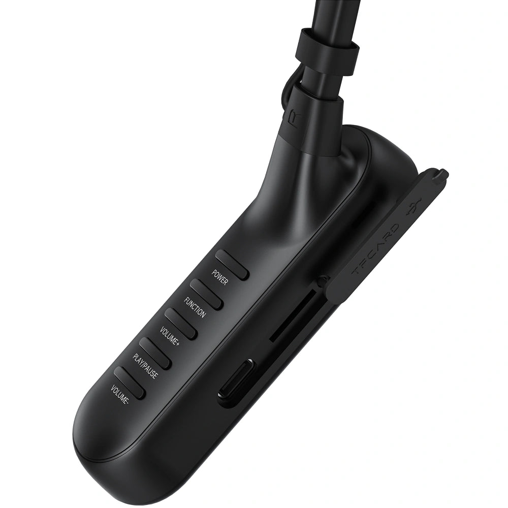Bluetooth Hands Free Acefast N11 Neckband ENC v6.0 900mAh TF Card 90hrs Αναπαραγωγής με Ενσωματωμένα Ηχεία 1.5W και Δόνηση IPX4 Μαύρα