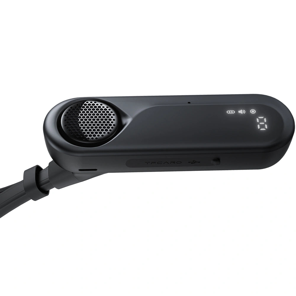Bluetooth Hands Free Acefast N11 Neckband ENC v6.0 900mAh TF Card 90hrs Αναπαραγωγής με Ενσωματωμένα Ηχεία 1.5W και Δόνηση IPX4 Μαύρα