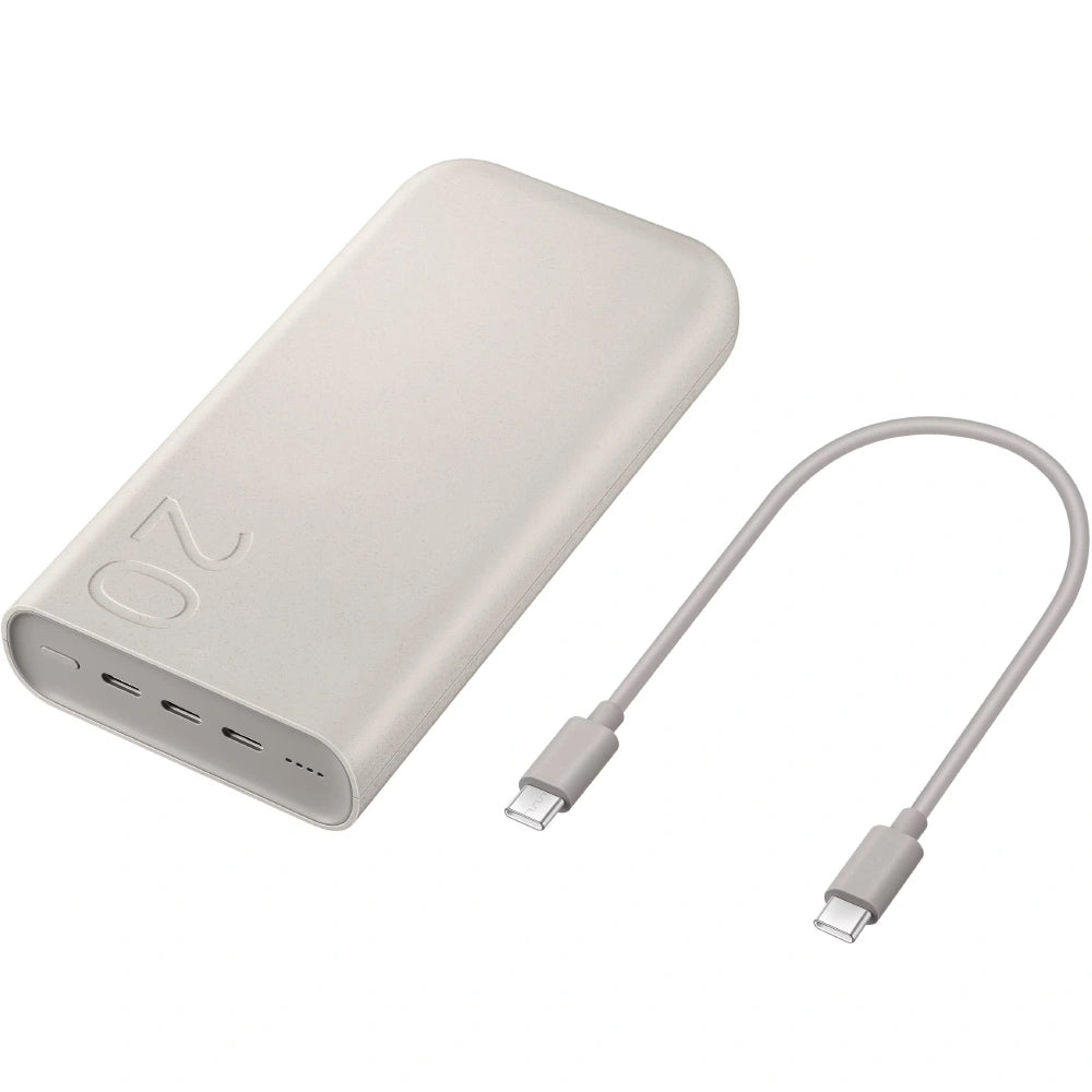 Power Bank Samsung EB-P4520XUEGEU 20000mAh Super Fast Charging 2.0 45W με 3xUSB-C In/Out Power Delivery Μπεζ