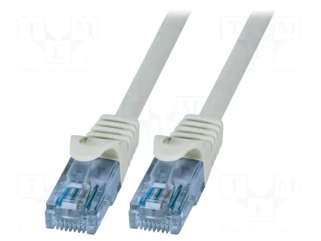 LOGILINK CP3012U Patch cord RJ45 - 6a μήκος 0,25μ - Λευκό