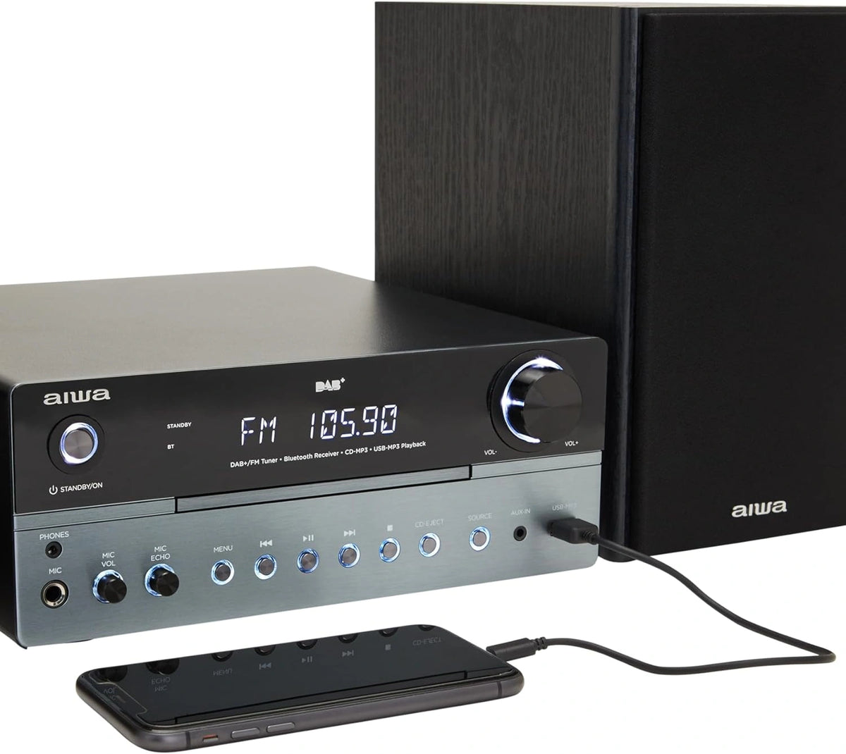 AIWA MICRO HI-FI SYSTEM BT5.0 RMS 50W