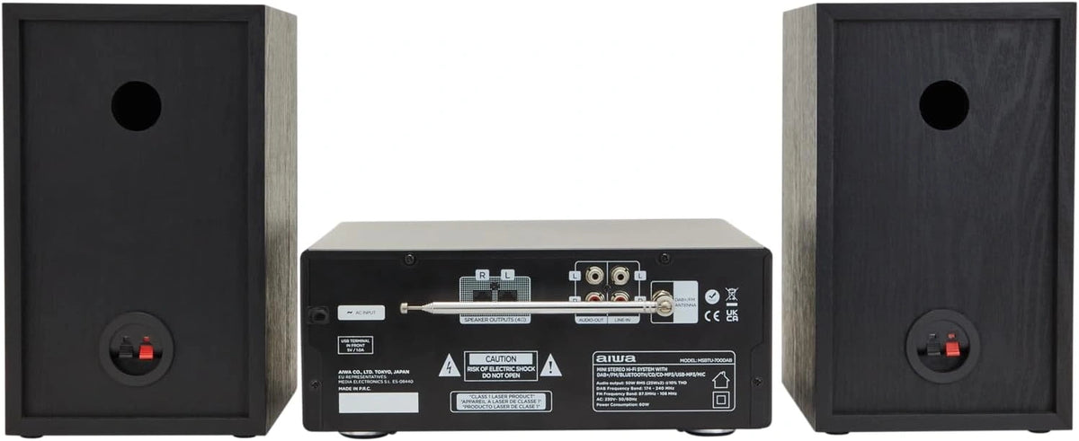 AIWA MICRO HI-FI SYSTEM BT5.0 RMS 50W