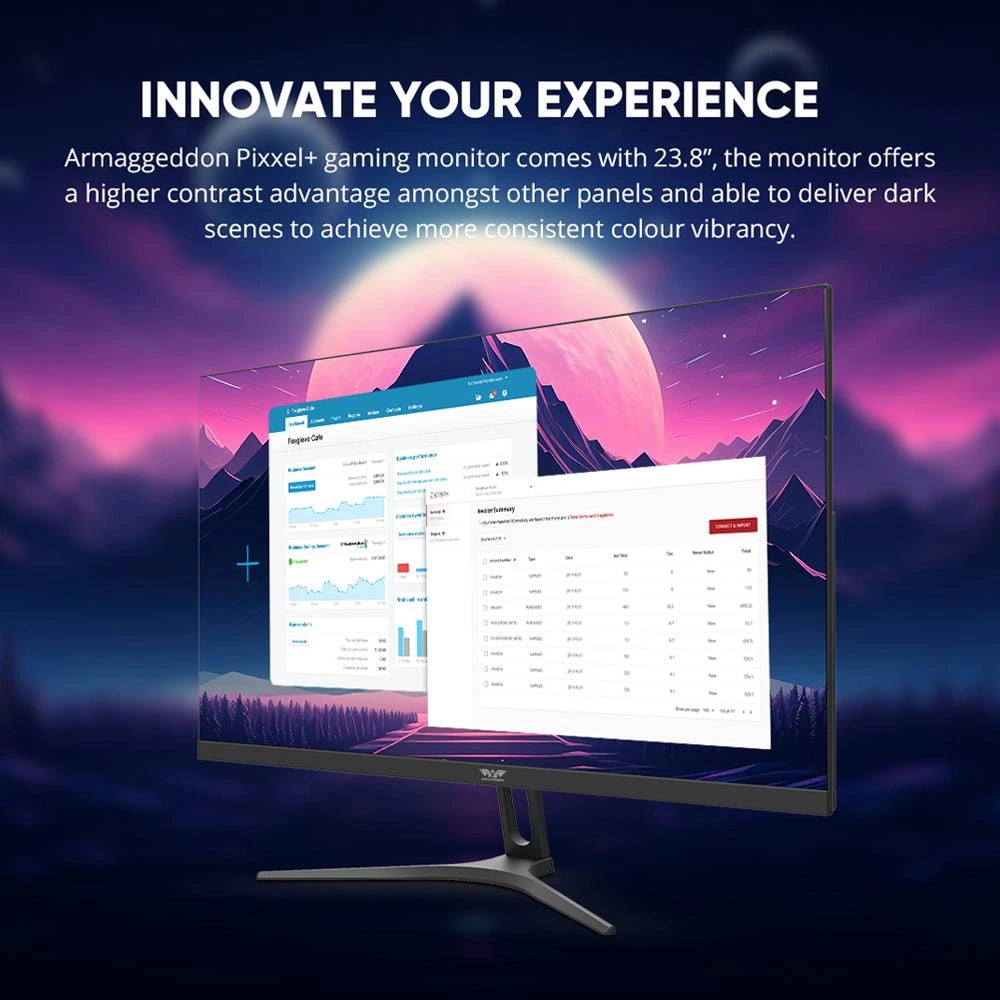 ARMAGGEDDON GAMING MONITOR 24' PIXXEL+ XTREME SERIES SUPER 120 G-SYNC BLACK