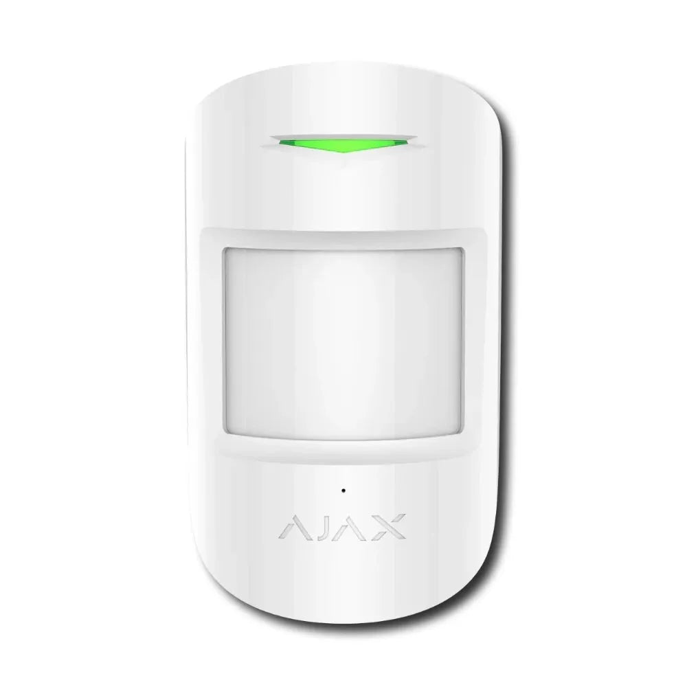 Ajax CombiProtect White, Wireless IR motion and glass break detector with a microphone
