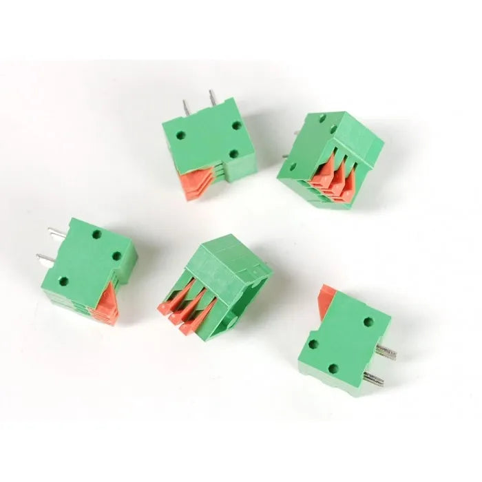 Adafruit Configurable Spring Terminal Blocks  3 Pin 0.1 Pitch R/A  x 5
