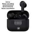 LAMTECH BT v6.0 EARBUDS ANC & 4MIC ENC WITH LED CHARGING CASE BLACK