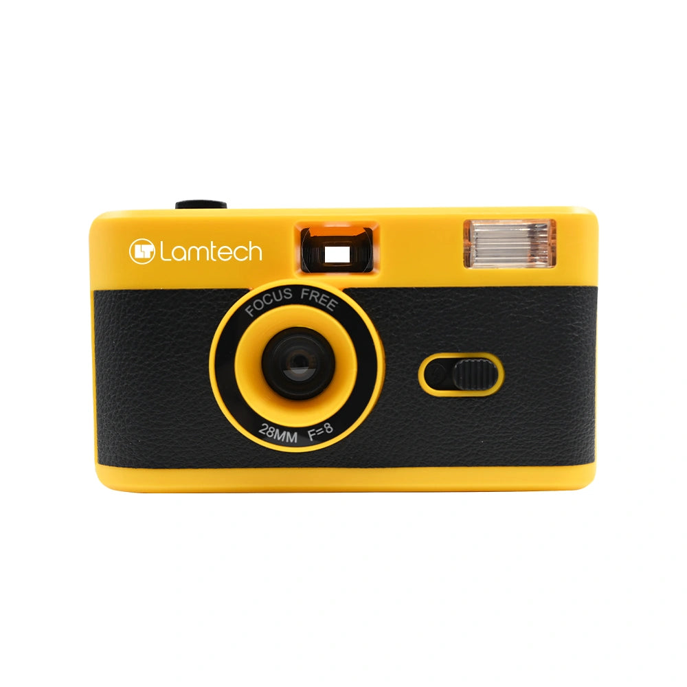 LAMTECH 35mm REUSABLE FILM CAMERA WITH FLASH YELLOW