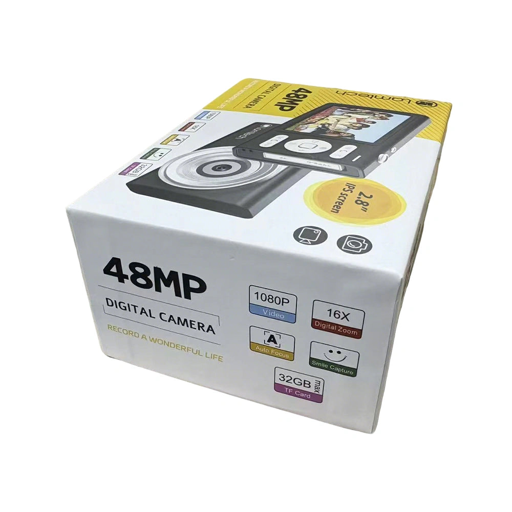 LAMTECH 48MP SLIM DIGITAL CAMERA BLACK
