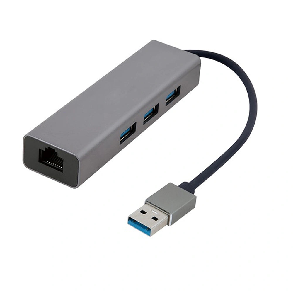 CABLEXPERT USB AM GIGABIT NETWORK ADAPTER WITH 3-PORT USB 3.2 HUB