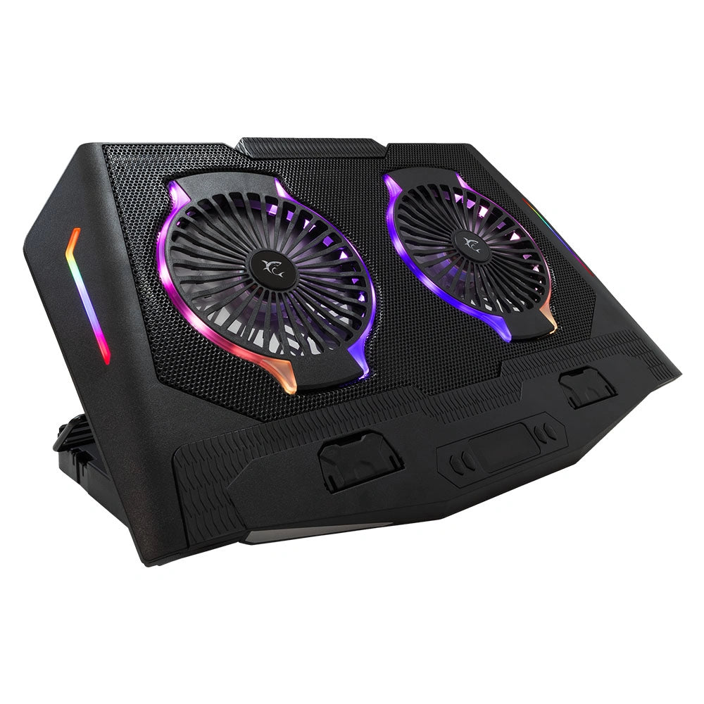 WHITE SHARK COOLING PAD GCP-10 2 FANS RGB