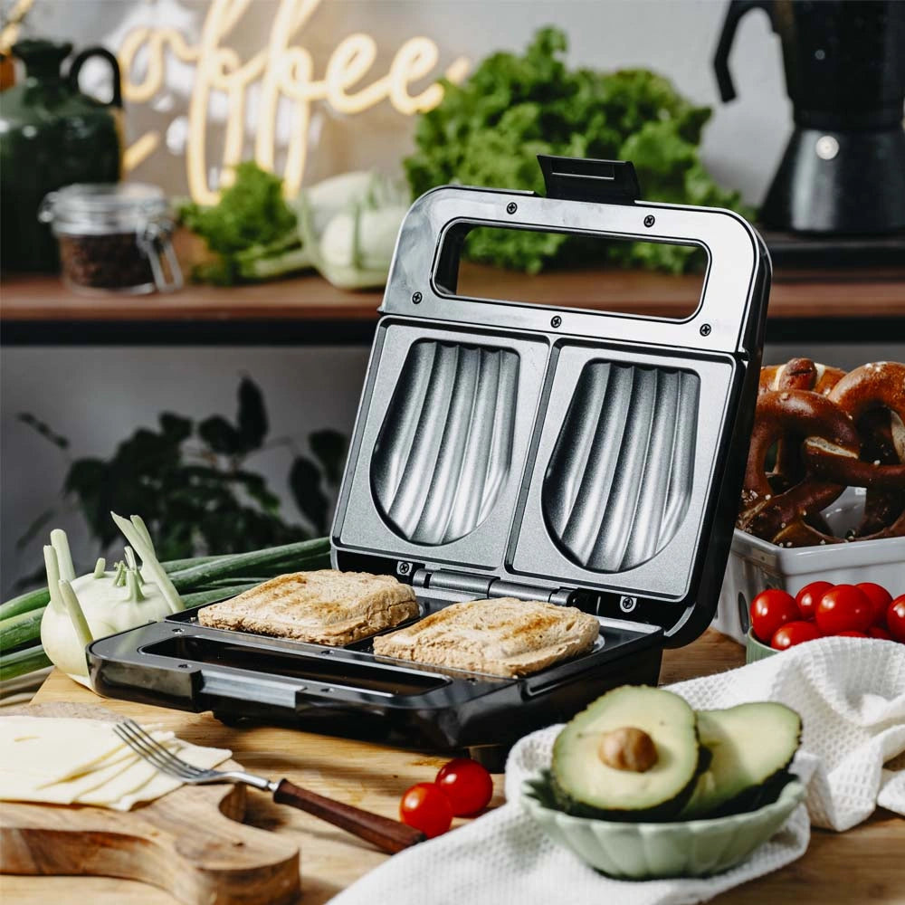 ADLER SANDWICH MAKER 1200W BLACK
