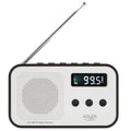 ADLER DIGITAL RADIO PLL AM/FM BLACK/WHITE