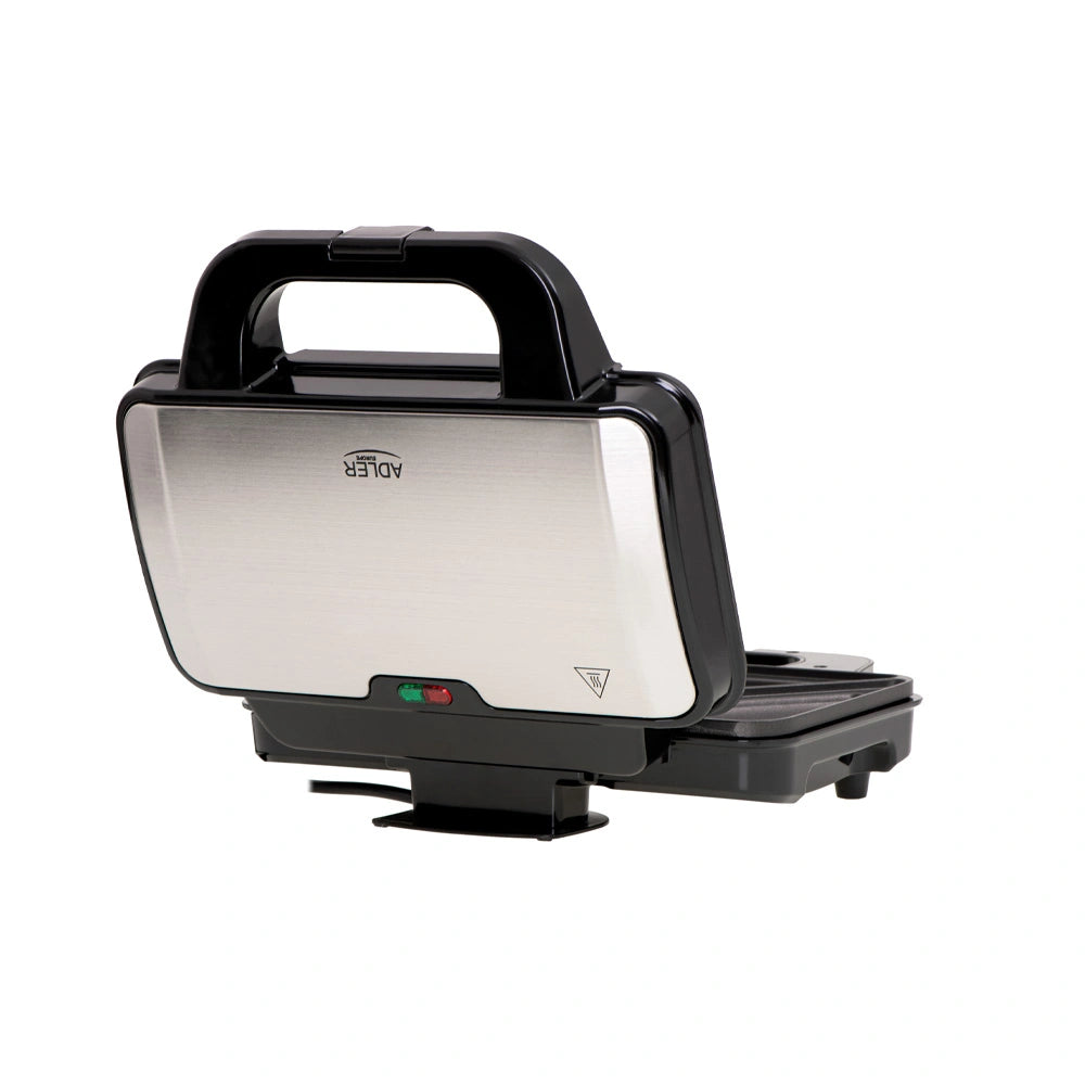 ADLER SANDWICH MAKER XXL SIZE 1300W BLACK SILVER
