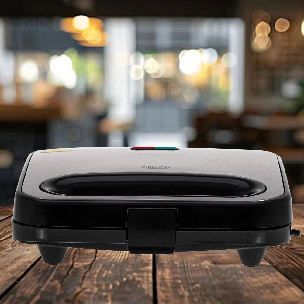ADLER SANDWICH MAKER 1000W BLACK